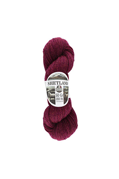 Etrofil Fir de tricotat Shetland Cranberry 100% Lână Shetland 50g 280m (73399)
