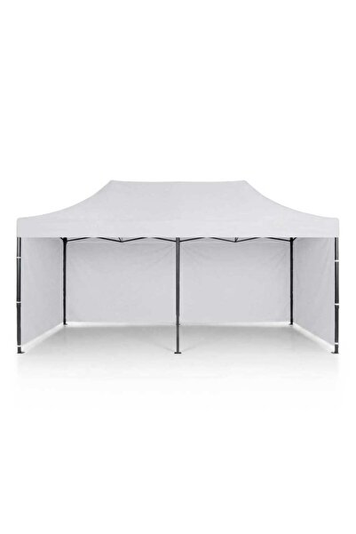 DacEnergy Pavilion de gradina, cu 3 pereti, fabricat din PVC, constructie din...