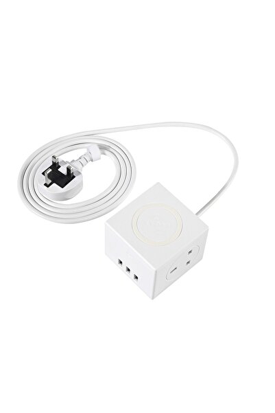 COOLHAWK 1 Socket Extension Cord Tower Power Strips with 3 USB Ports and Wire...