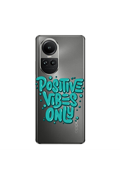 Other Oppo Reno10 5G Positive Vibes Only Transparent Silicone TPU Θήκη