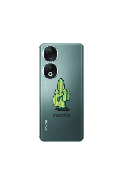 Other Honor 90 5G Green Cactus Transparent Silicone TPU Θήκη