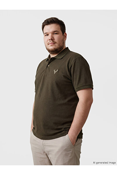 LC Waikiki Trendlucky Polo Collar Embroidered Pique Men's T-Shirt with a Diff...