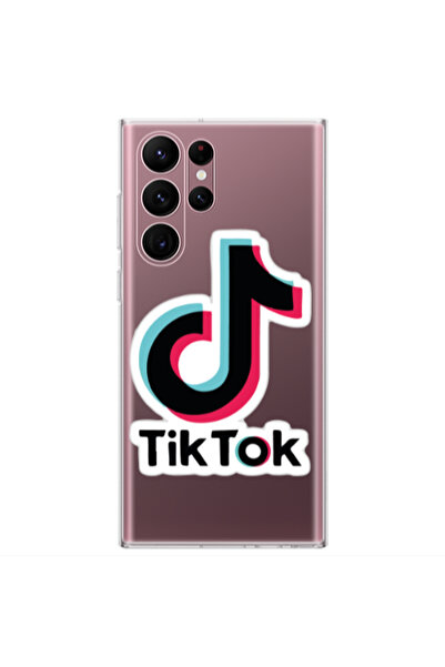 Other Samsung S22 Ultra Tik Tok Transparent Silicone TPU Θήκη