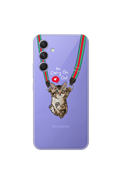 Other Samsung A26 Swinging cat Transparent Silicone TPU Θήκη