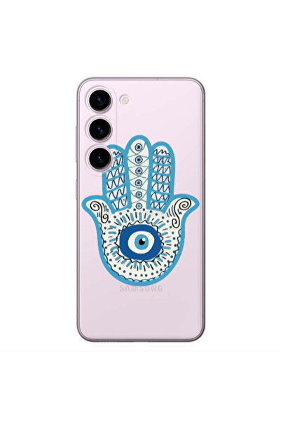 Other Samsung S23 Plus Evil eye bead in hand Transparent Silicone TPU Θήκη