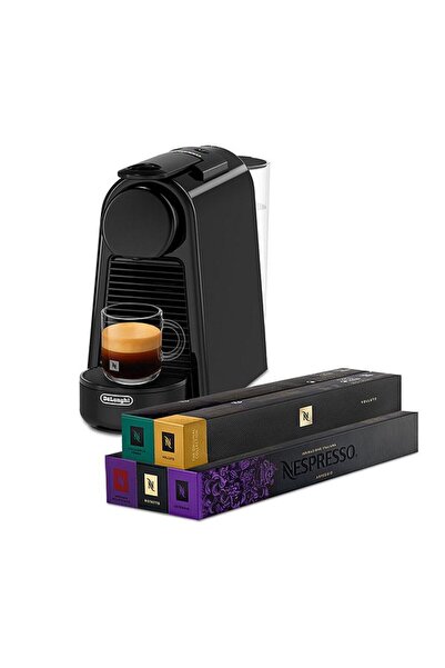 Nespresso Essenza Mini Capsule Espresso Machine Package + 50 capsules, 0.7l, ...