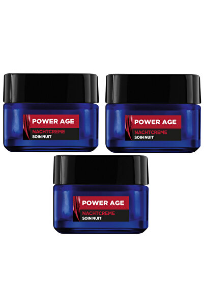 L'Oreal Paris Power Age Hyaluronic Acid Night Cream Men's Face Care Cream 3X5...
