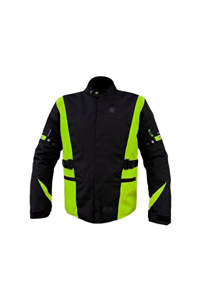 Xspeed Eon 4 Mevsimlik Korumalı Uzun Motosiklet Montu Yeşil Siyah