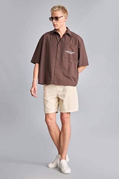 DeFacto Relax Fit Flexible Waist Bermuda Shorts G4970Ax26Sm