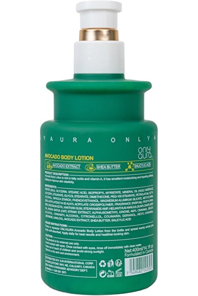 ONLY 24H Moisture & Repair Body Lotion (400ml) – Nourishing Avocado Extract, Shea Butter & Salicylic Acid for Smooth, Renewed Skin