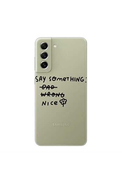 Other Samsung S22 Plus Say Something Transparent Silicone TPU Θήκη
