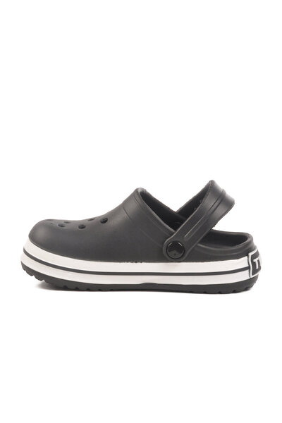 AYK'S Black Lightweight Children's Sabo Slippers Twg 214 F