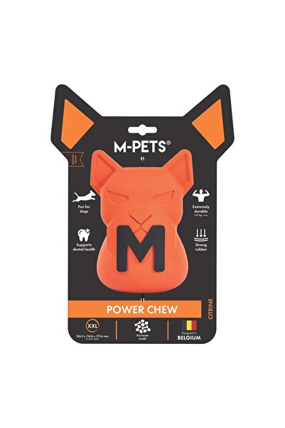 M-PETS Power Chew Rubber Dog Treat Toy Citrine (XXL)