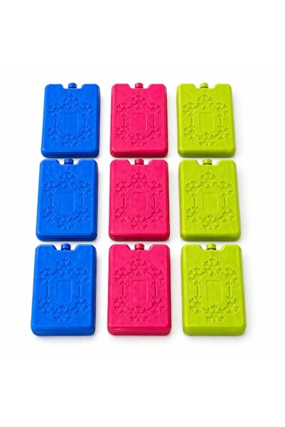 SHOPIENS Set de 9 pachete frigorifice multicolore de 200ml pentru cutii termi...