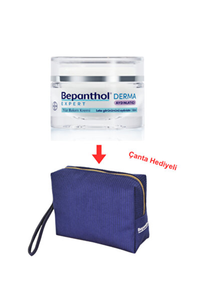 Bepanthol Derma Expert Aydınlatıcı Yüz Bakım Kremi 50 ML (Çanta Hediyeli)