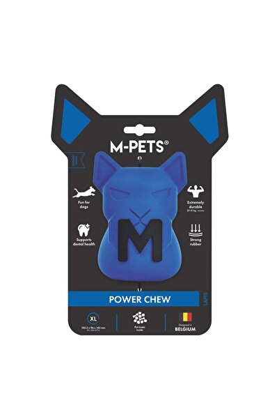 M-PETS Power Chew Rubber Dog Treat Toy Lapis (XL)
