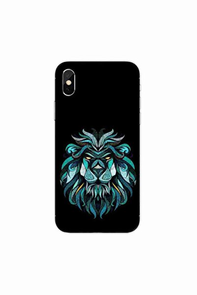 OEM Husa compatibila cu Apple iPhone X Silicon Gel Tpu Model Abstract Lion