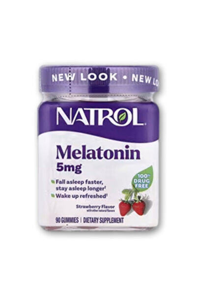 Vitamin Naturall Melatonin Chewable Strawberry Flavored 5Mg Nutritional Suppl...