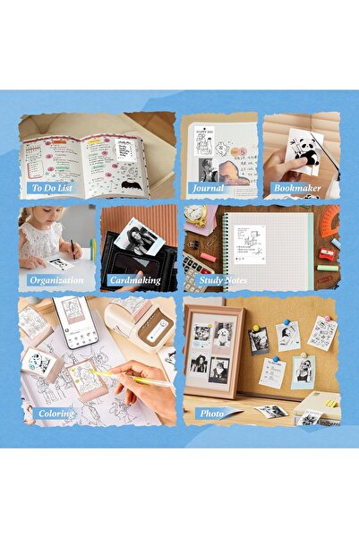 NiiMbot B21 Pro 300DPI Photo Labels– Print HD Thermal Labels(2''x1.77'', 50x45mm) for Memories, Notes, Lists & DIY Projects – Compatible with B21 Pro Only