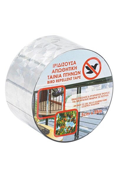 SHOPIENS Bandă irizată albă anti-păsări Shopiens ® 35 m x 5 cm