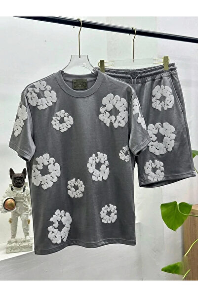 CLASSY.MODA Set unisex confortabil cu model urban în contrast – Combinație el...