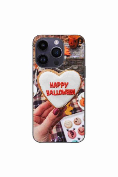 OEM Husa compatibila cu Apple iPhone 15 Pro Silicon Gel Tpu Model Happy Hallo...