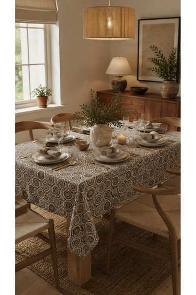 RH Rosehan Duck Fabric Liquid-Proof Stain-Resistant Tablecloth