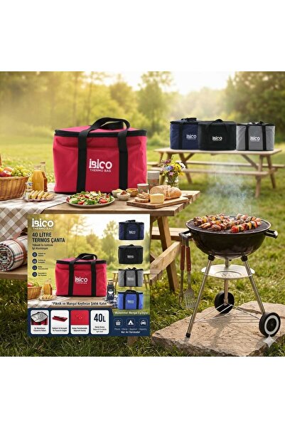 luxurianthome İbico Termos Çanta Buzluk Soğutucu Çanta Piknik Çantası 40 Litre