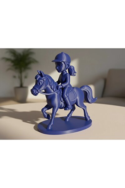 OEM Decorative Figurine Horse Rider, Cartoon Style Design, 3D Printed