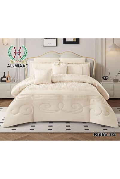 ALMIAAD Luxury Summer Jacquard Bedspread Nefren - 8 Pieces Soft and Hotel-Gra...