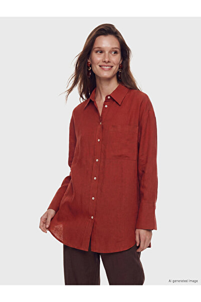 LC Waikiki Esvab • Modern & Distinctive Women's 100% Linen Shirt