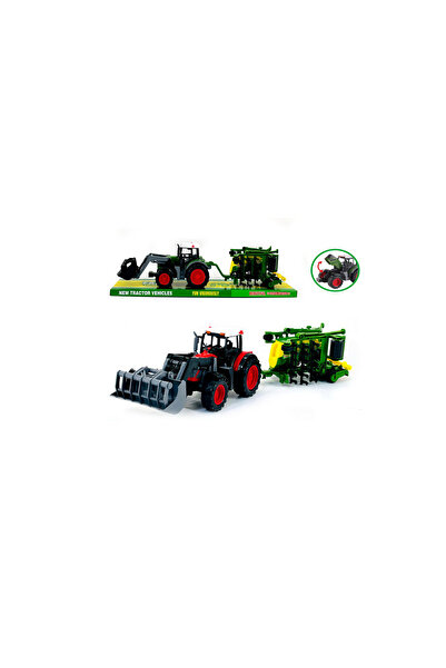 PlayFun Tractor Jucărie Fermă Funcțional Detașabil Plastic Cadou Băieți