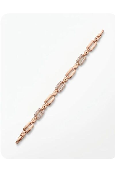 Mervişim Aksesuar Copper Color Stylish Women's Steel Bracelet