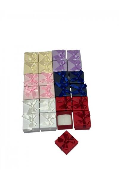OEM Κουτί κοσμημάτων για δαχτυλίδι, χάρτινο, 5x5εκ., 24 τεμάχια, σετ άνω-κάτω...