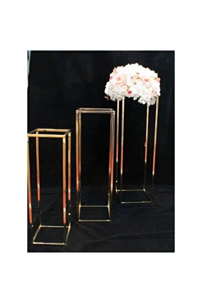 OEM Suport Pentru Aranjamente Florale Metal Auriu 3/Set