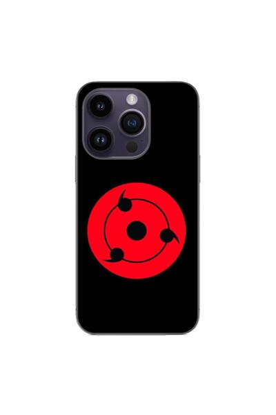 OEM Θήκη συμβατή με Apple iPhone 15 Pro από σιλικόνη gel TPU με σχέδιο Sharingan