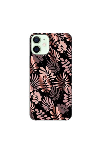 OEM Husa compatibila cu Apple iPhone 12 Mini Silicon Gel Tpu Model Bronze Par...