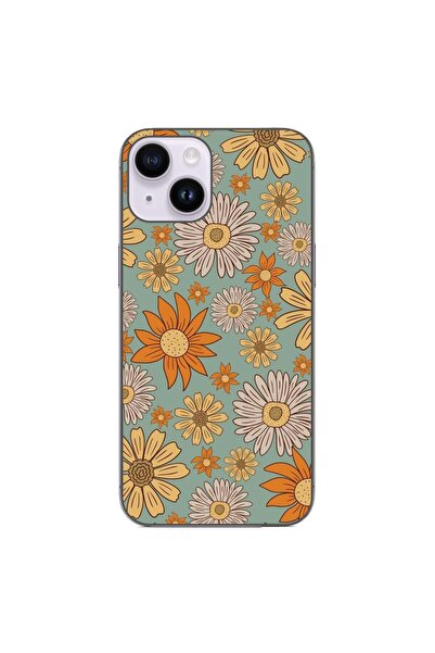 OEM Калъф, съвместим с Apple iPhone 14, силиконов гел TPU, винтидж десен  "По...