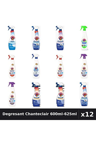 Chanteclair Set 12 Degresant Universal 600ml-625ml - 9 Arome, Anticalcar, Det...