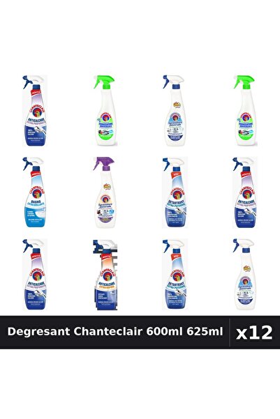 Chanteclair Set 12 Degresant Universal 600ml-625ml - 7 Arome, Anticalcar, Det...