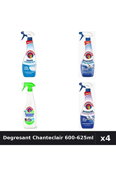 Chanteclair Set 4 Degresant Universal 600-625ml - Anticalcar, Lamaie, Parfumat