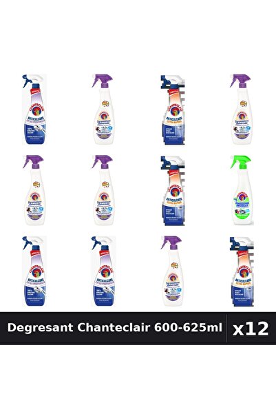 Chanteclair Set 12 Degresant Universal 600-625ml - Lavanda, Lămâie, Mosc Alb