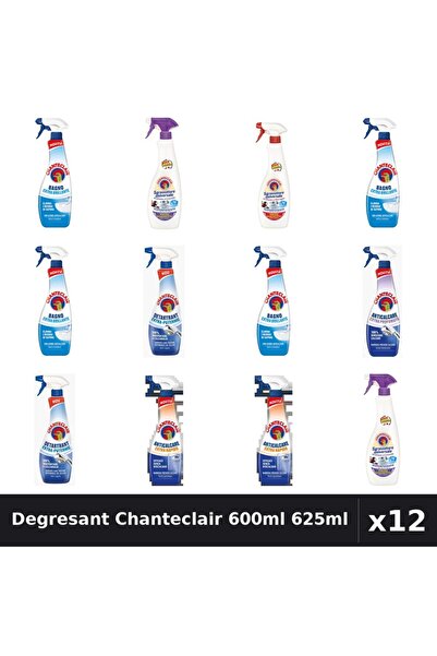 Chanteclair Set 12 Degresant Universal 600ml 625ml - 6 Arome, Anticalcar, Det...