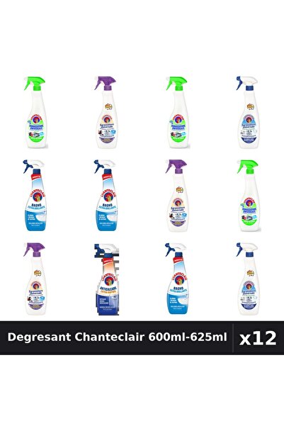 Chanteclair Set 12 Degresant Universal 600ml-625ml - Lamaie, Lavanda, Bicarbo...