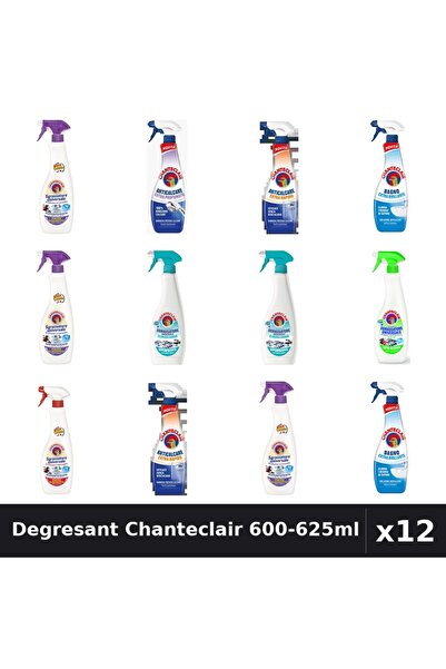 Chanteclair Set 12 Degresant Universal 600-625ml - 8 Arome, Anticalcar, Stral...