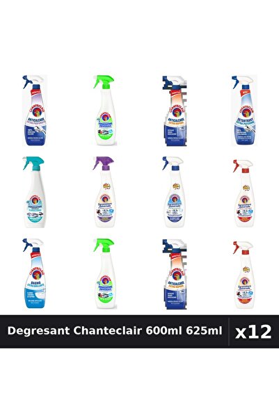Chanteclair Set 12 Degresant Universal 600ml 625ml - 9 Arome, Anticalcar, Det...