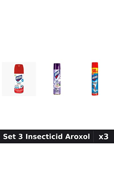 Aroxol Set 3 Produse Anti-Insecte - Spray Insecticid