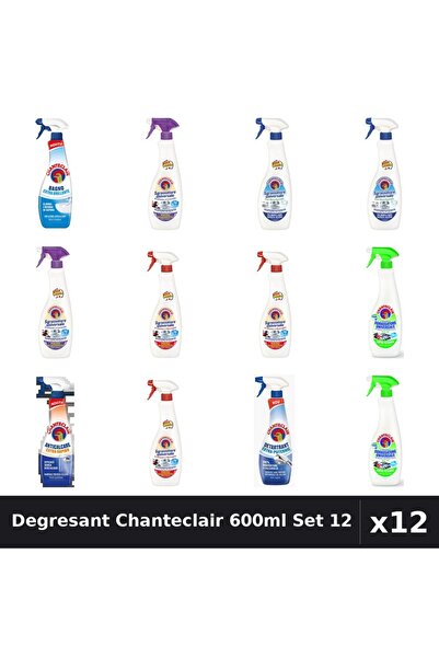 Chanteclair Set 12 Degresant Universal 600-625ml - 8 Arome, Anticalcar, Detar...