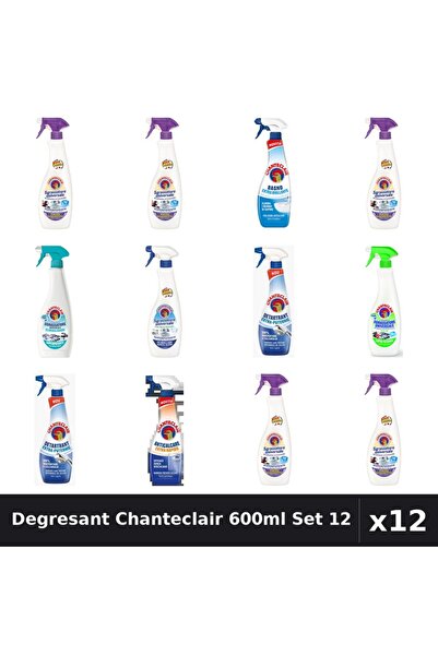 Chanteclair Set 12 Degresant Universal 600-625ml - Mosc, Lavanda, Lămâie, Bic...