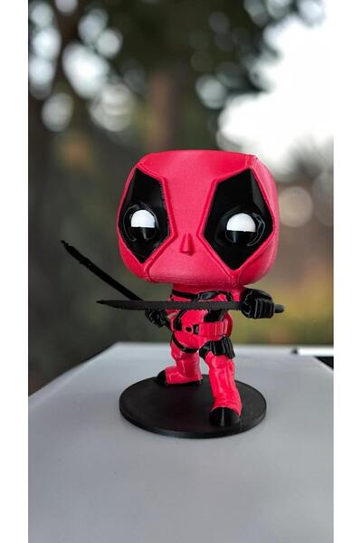 CRAFTEL Funko Pop Marvel Deadpool Figür 10 cm Koleksiyonluk Standlı Masaüstü ...